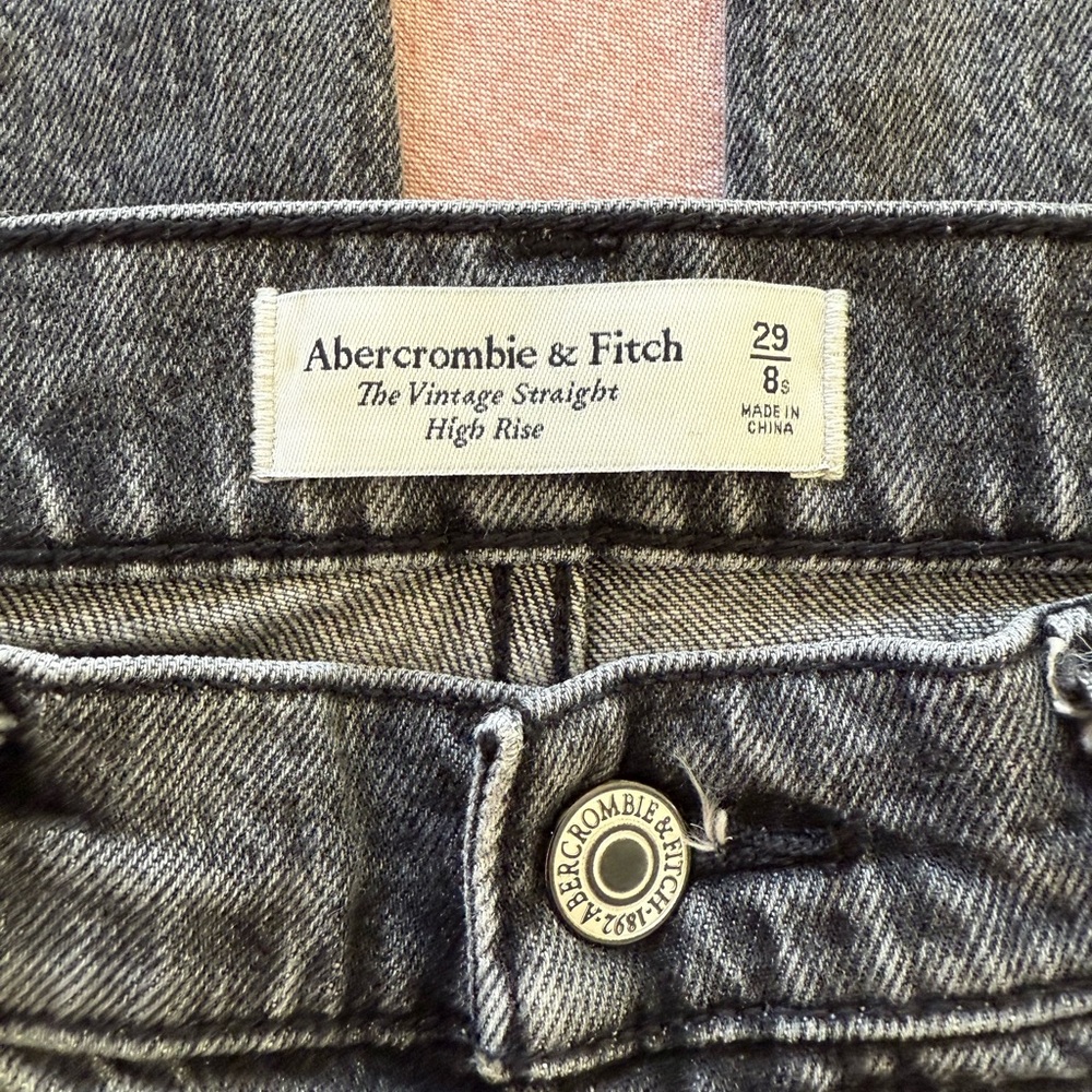 Abercrombie & Fitch Gray High Rise Jeans